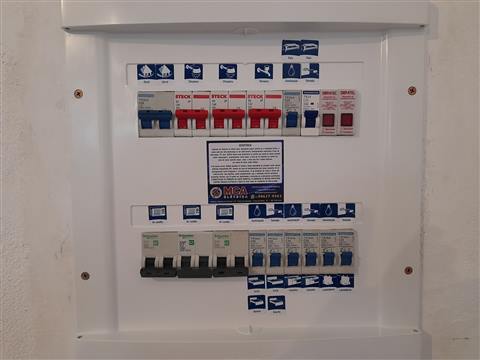 Quadro de distribuição identificado